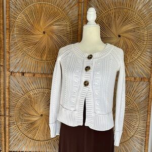 Eddie Bauer knit White Women's Sweater